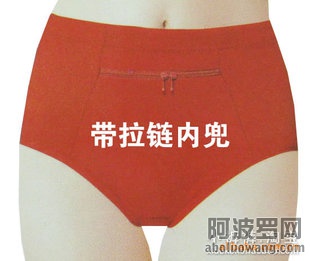 大陆 网站上出售的“带拉链内裤”。（网络图片）