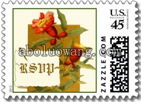 vintage_pomegranate_flowers_wedding_rsvp_stamp_postage-p172418517599152935zvfhm_400.jpg