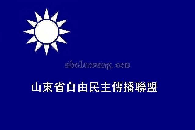 山东省自由民主传播联盟旗帜