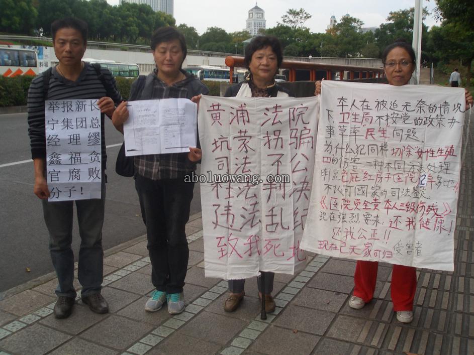 上海访民登岛捍卫人权